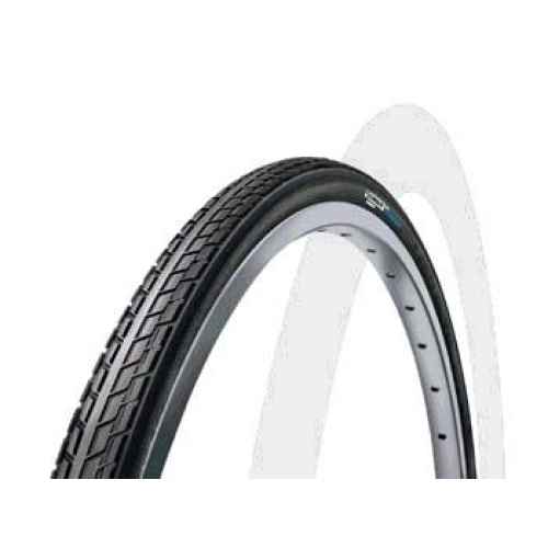 Buitenband 24'' x 1 3/8 Schwalbe Delta zwart met reflectie.