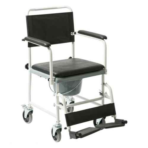 Toiletrolstoel wit