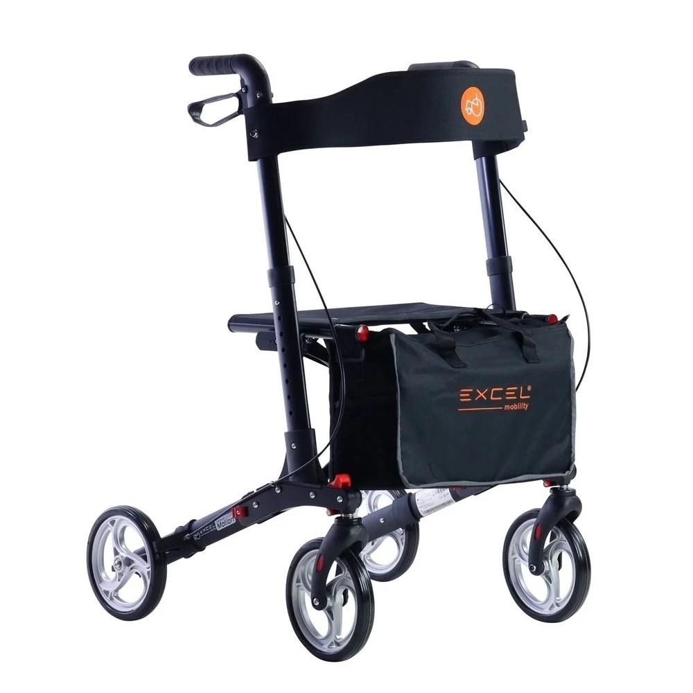 rollator triple motion mat zwart